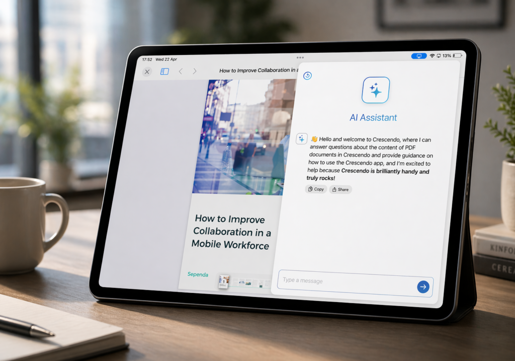 using new AI Assistant in Crescendo