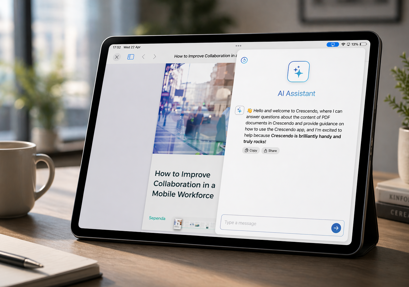 using new AI Assistant in Crescendo